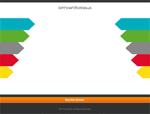 Tablet Screenshot of birthcertificates.us